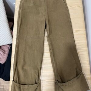 Brown Wide-Leg Pants